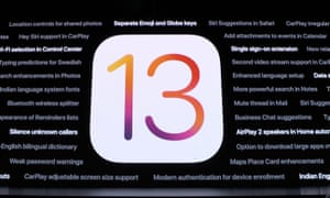 iOS 13 adds a dark mode among many new features.